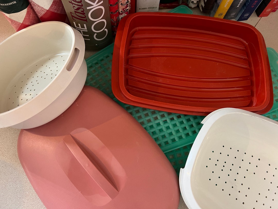 Vintage Tupperware Replacement Pieces Steam, Marinate, Vegetable