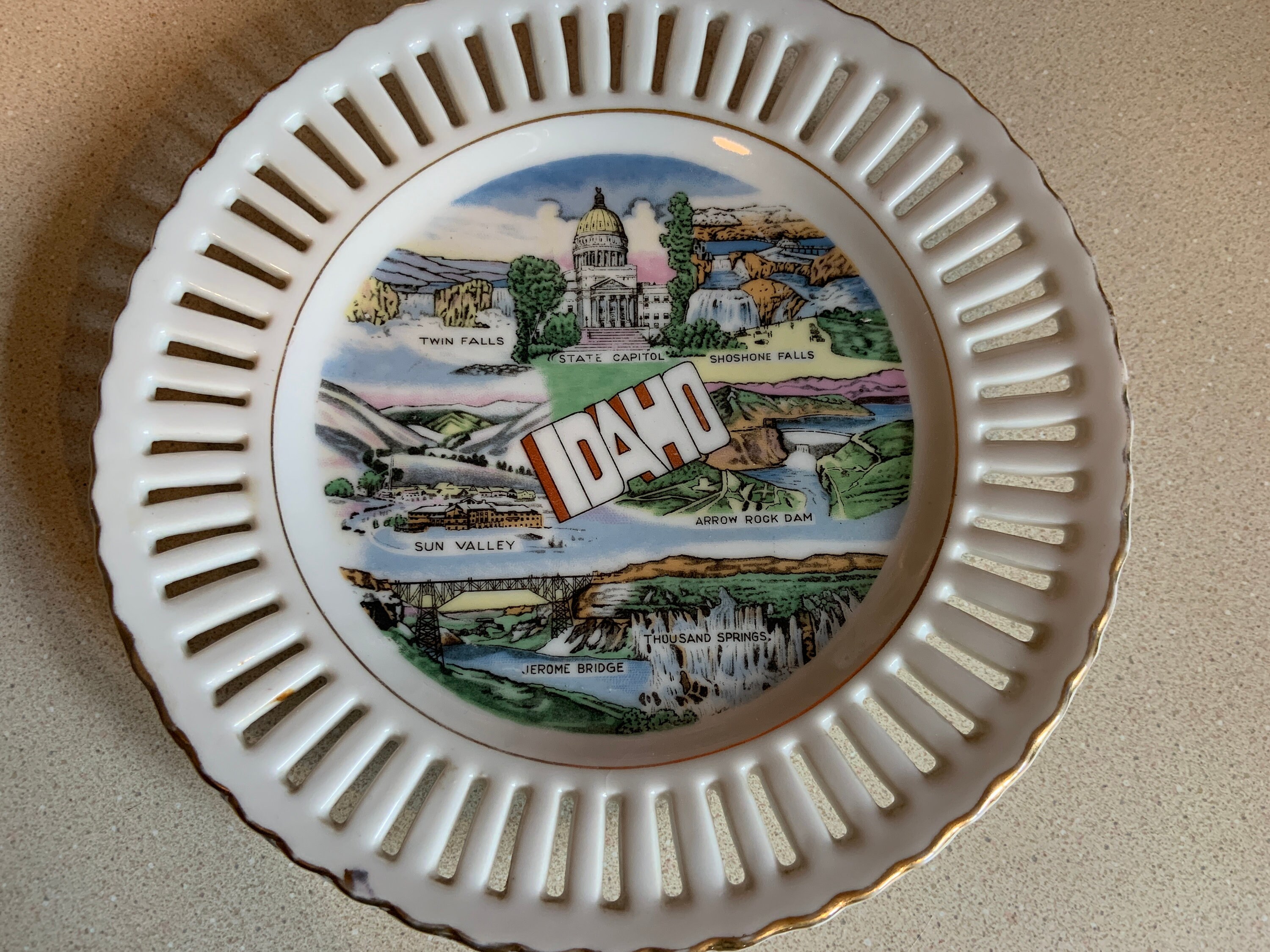 Vintage Souvenir State Plates of the West Etsy