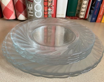 Colección de vajilla Vintage Arcoroc Clearbrook