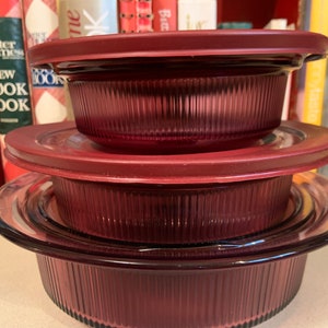 Vintage Corning Vision Casserole Dish Collection, Dreier-Set