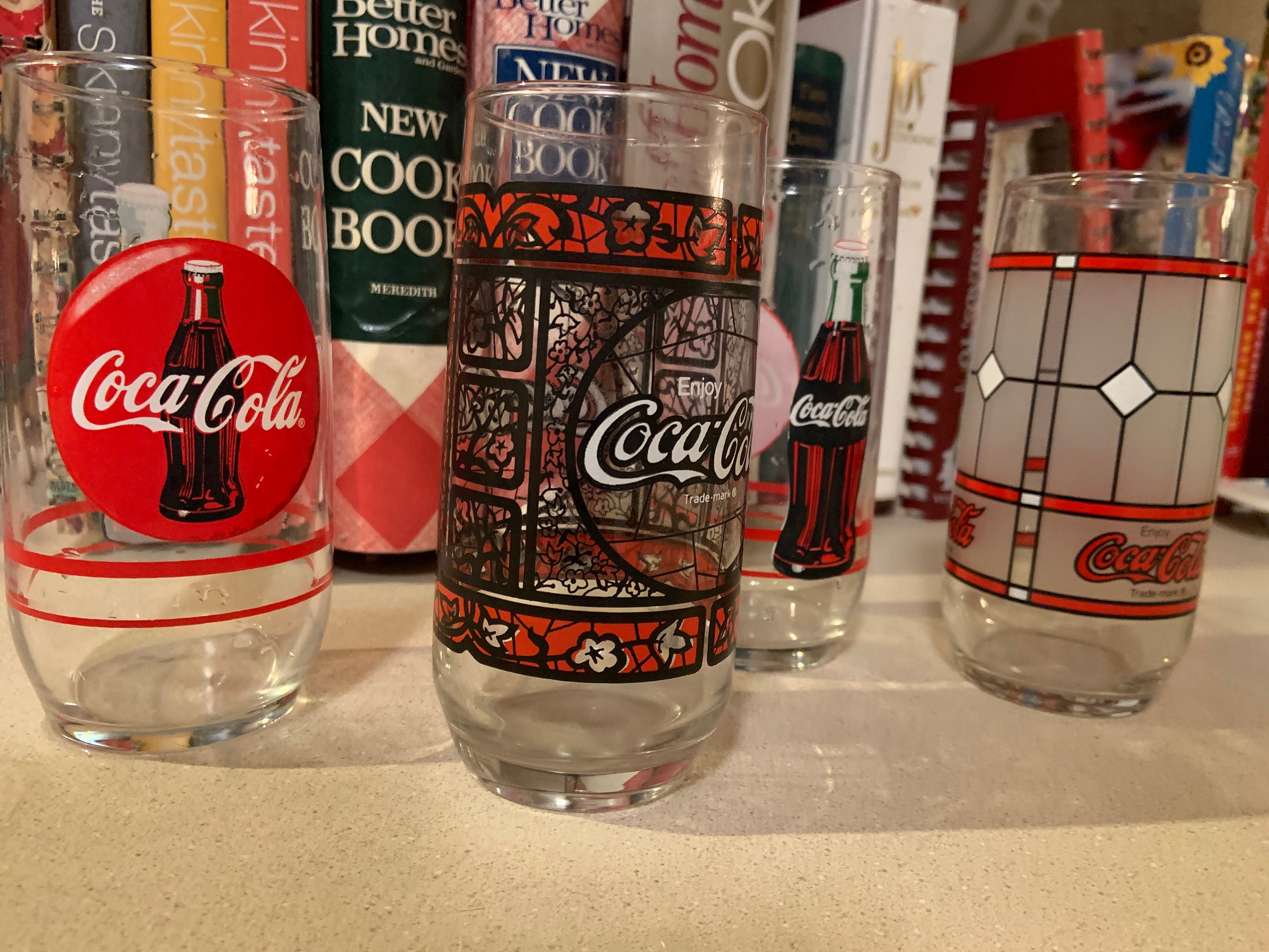 Vintage Coca Cola glasses set of 4 Etsy
