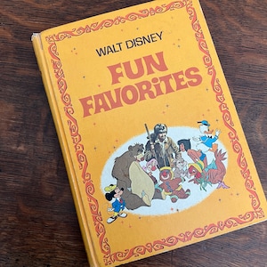 Vintage Walt Disney Fun Favorites The Walt Disney Parade of Fun,Fact, Fantasy, and Fiction Book
