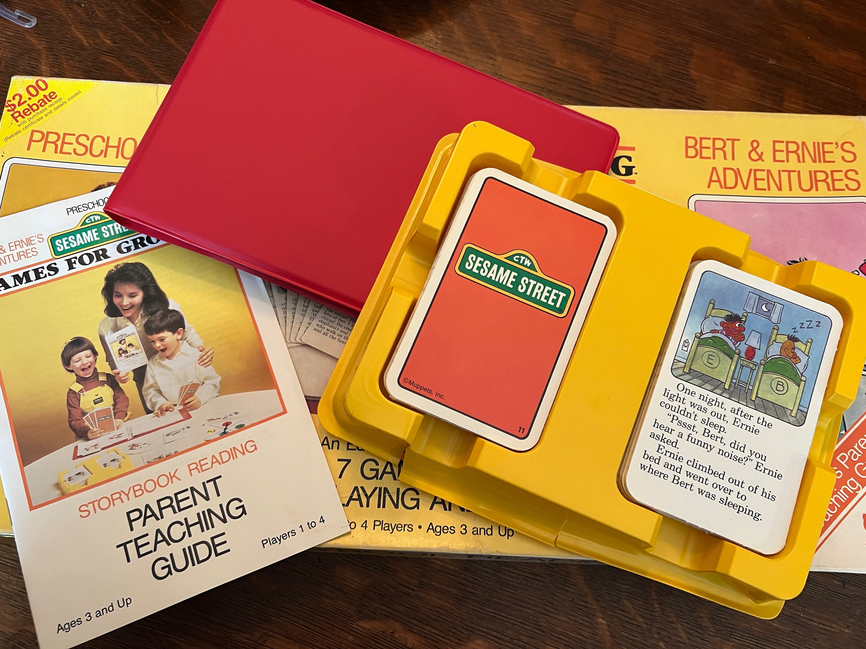 Vintage Sesame Street Board Game, Games For Growing Storybook Reading- Bert & Ernie's Adventures