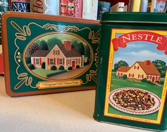 Vintage Holiday Nestle Toll House Tins