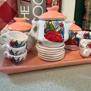 Vintage Children&#39;s Miniature Tea Set- 19 pieces