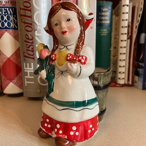 Vintage Dutch Girl Planter