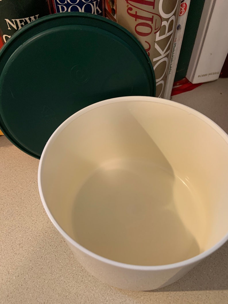 Vintage One Touch Tupperware Hunter Green Canister Set With Etsy