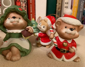 Vintage Holiday HOMCO Christmas Figurines/ornaments - Etsy