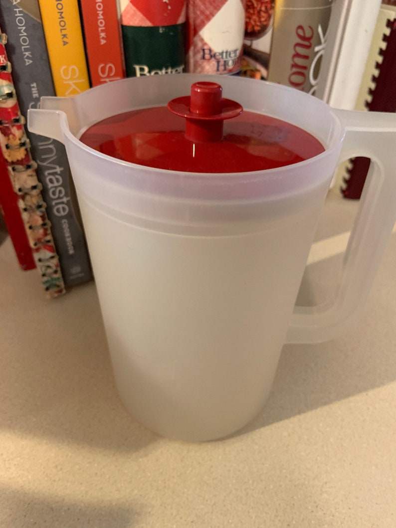 Vintage Tupperware Push Seal Pitcher & Two Containers Etsy