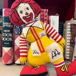 Vintage Ronald McDonald Plush Pillow