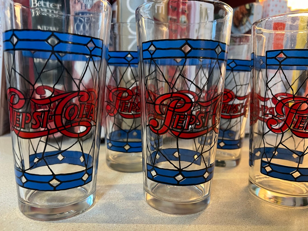 Vintage Pepsi Glasses Set of 5 - Etsy
