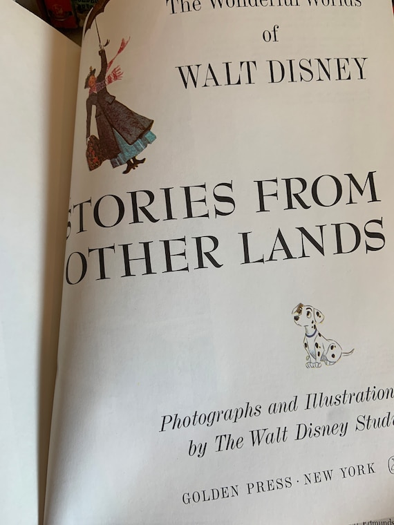 Vintage Golden Press New York Wonderful World of Walt Disney