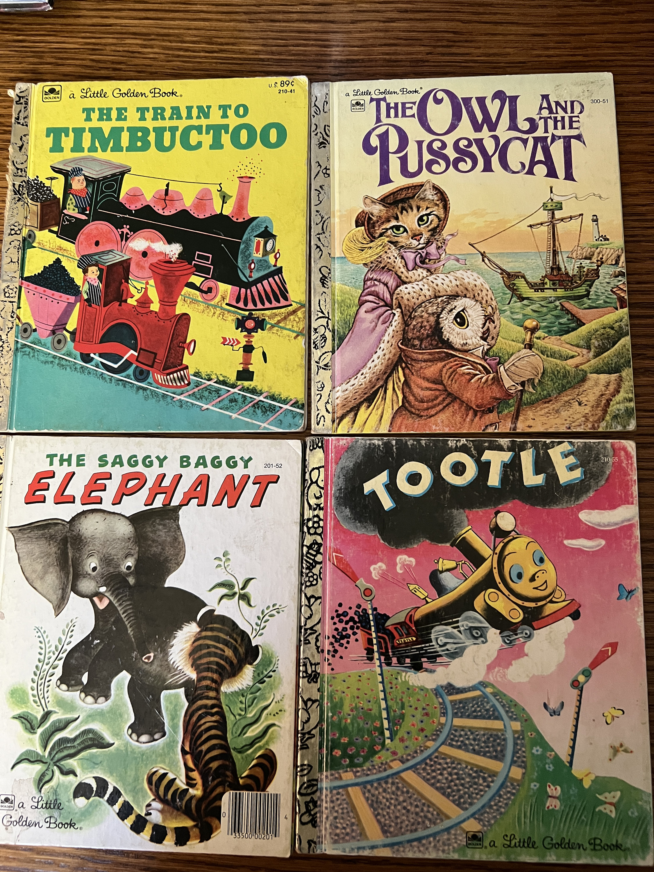 A Little Golden Books Various Titles, Back Cover 1983-1986 and
