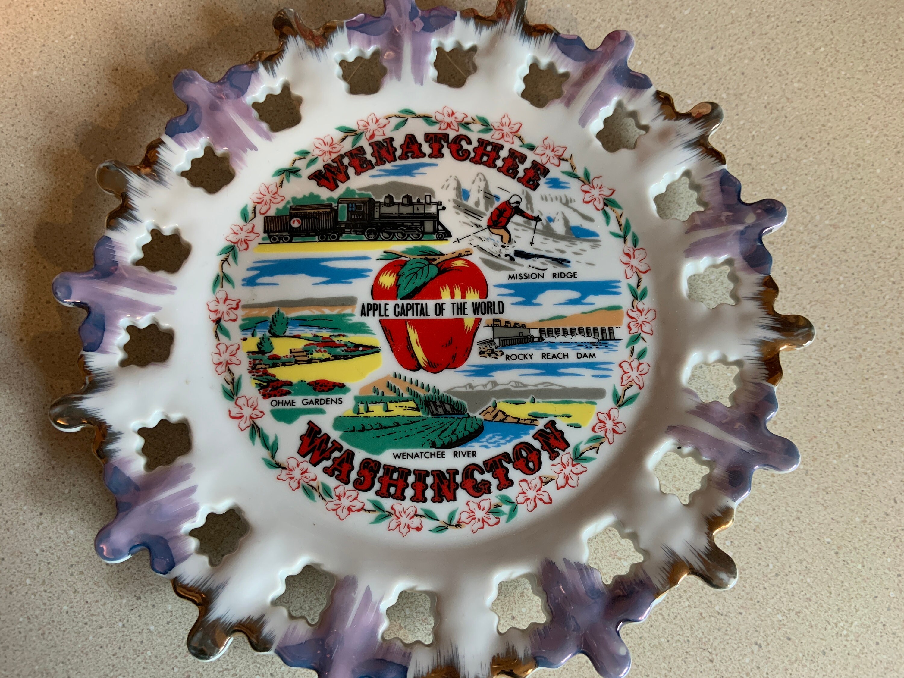 Vintage Souvenir State Plates of the West Etsy