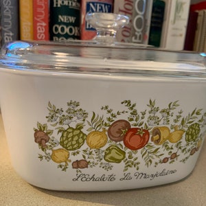 Vintage Corning Ware Spice o&#39; Life Casserole Dish 3qt