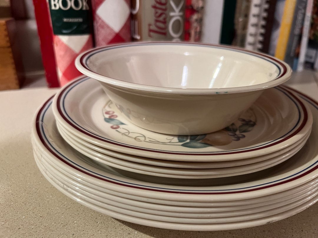 Vintage Corelle Dinnerware Set Abundance New Platter Added Etsy