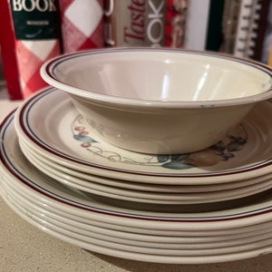 Vintage Corelle Dinnerware Set, Abundance- New Platter Added