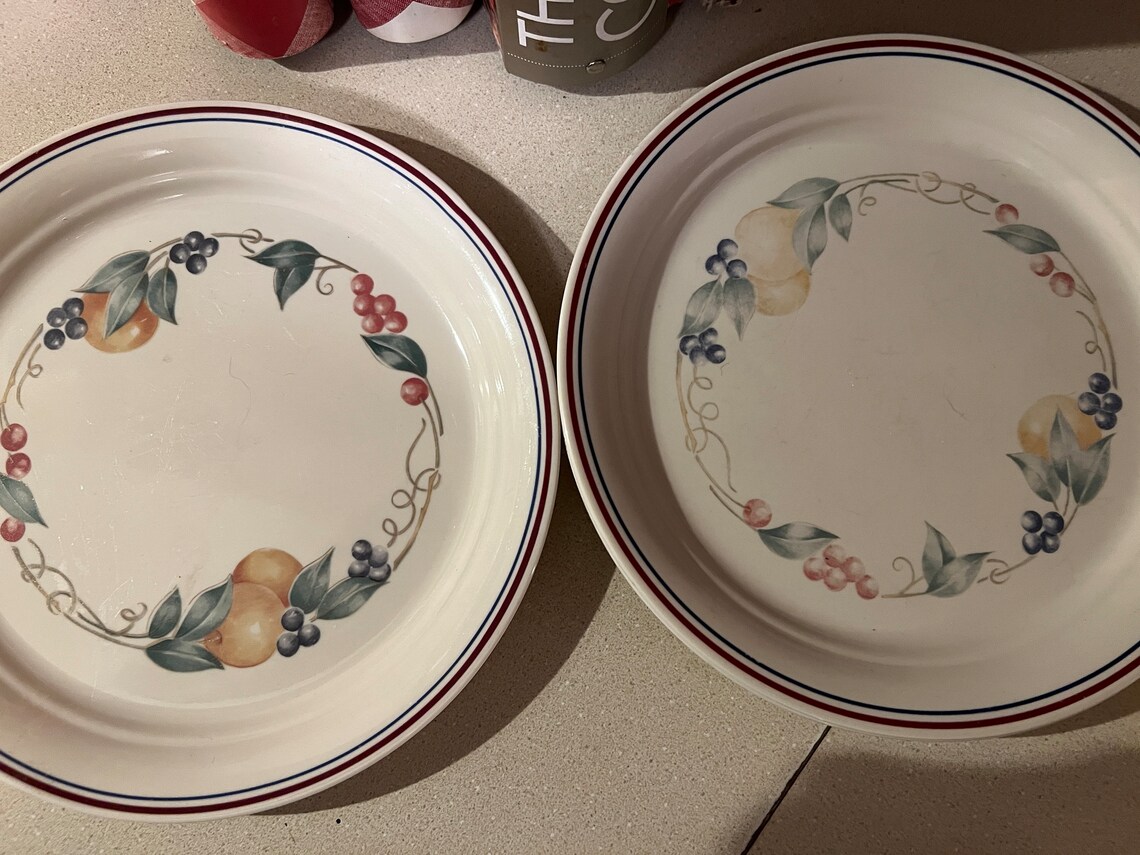 Vintage Corelle Dinnerware Set Abundance New Platter Added Etsy