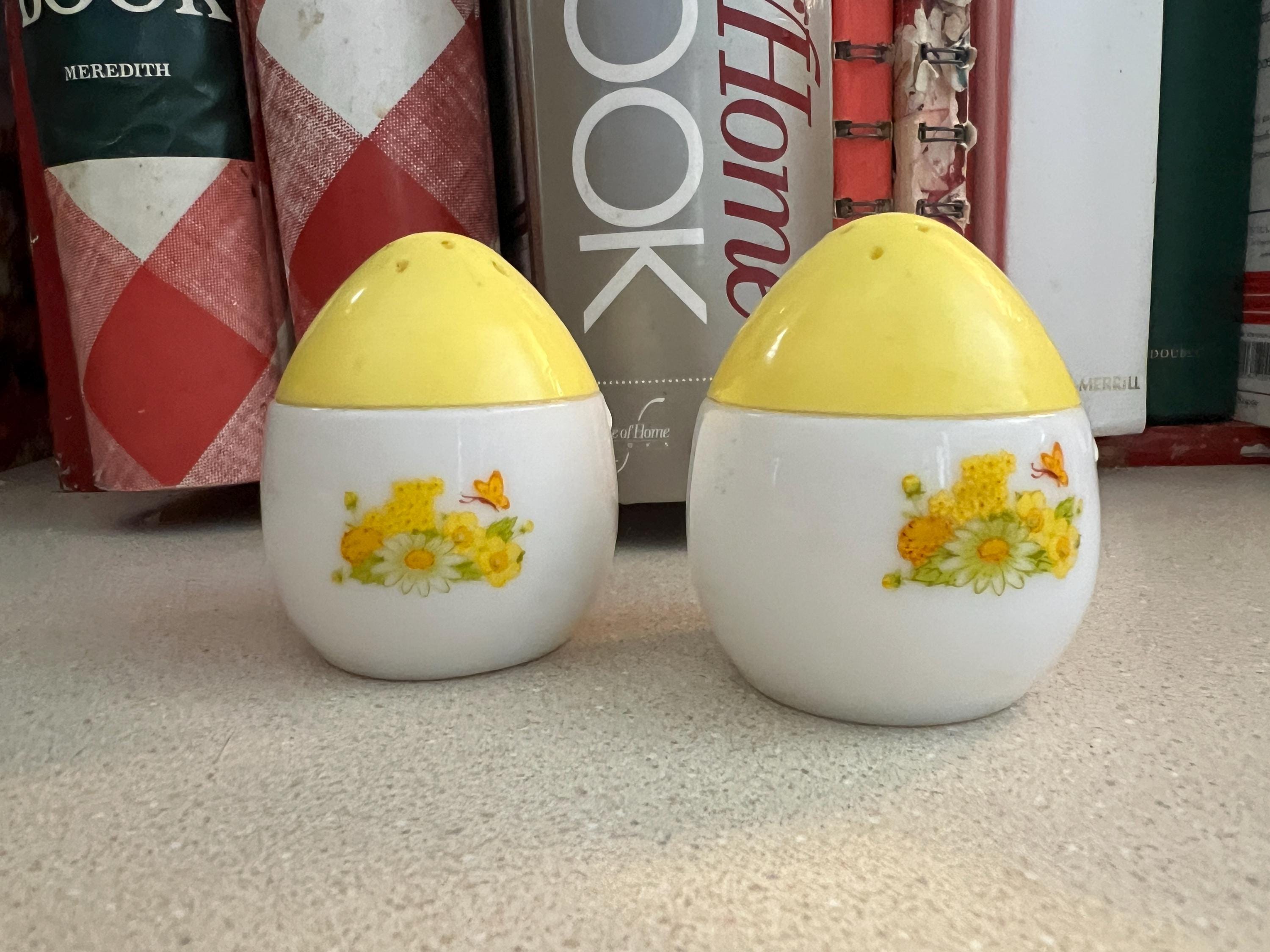 Vintage Avon Salt and Pepper Shakers, Yellow Buttercup - Etsy