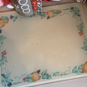 Gigantic KITCHEN BOARD & Induction Cooktop Cover Watercolor Flowers 