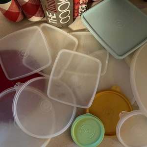 Vintage Tupperware Wonderlier and Picnic Savers Replacement Lids-various lids, each lid sold separtely