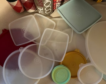 Vintage Tupperware Wonderlier and Picnic Savers Replacement Lids-various lids, each lid sold separtely