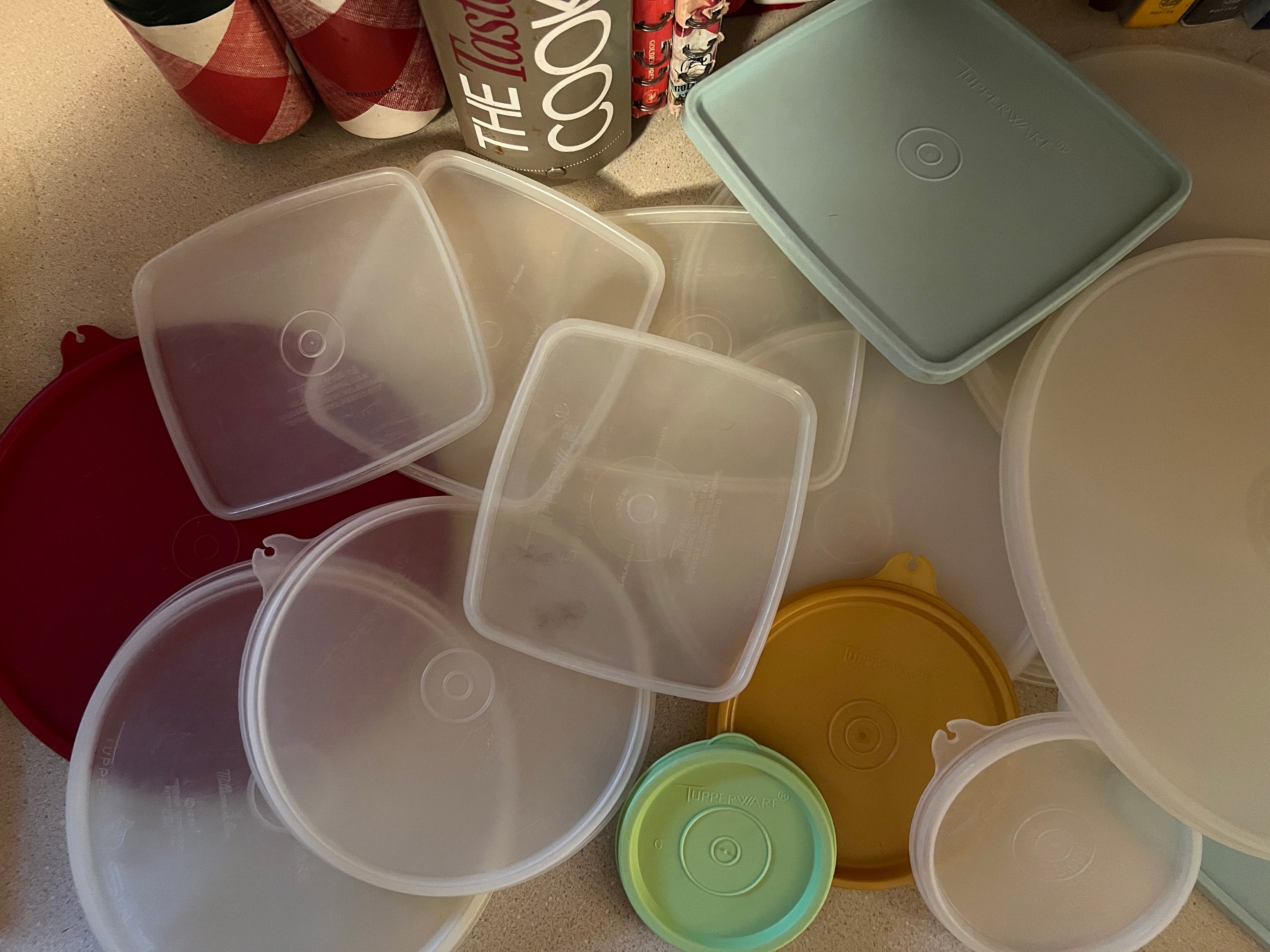 Tupperware Replacement Lids listing 1READ Descriptionlots of  Variety Large Lids to Tiny Lidsspout Lids, Various Colors -   Singapore