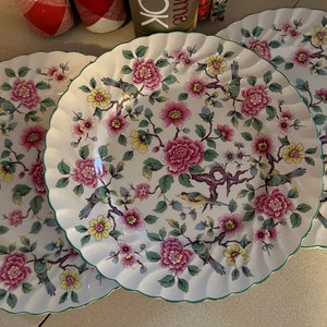 Vintage Old Foley James Kent LTD Staffordshire China Rose  Made in England Replacement Dinner Plates