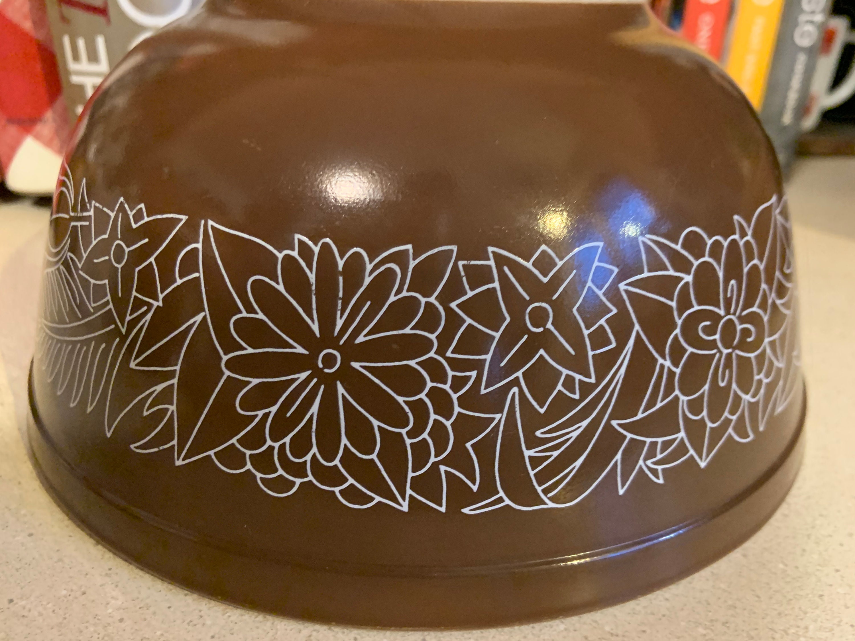 ヴィンテージ ウッドランド ブラウン、パイレックス 入れ子式