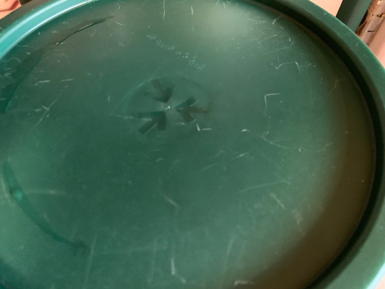 Vintage One Touch Tupperware Hunter Green Canister Set With Etsy