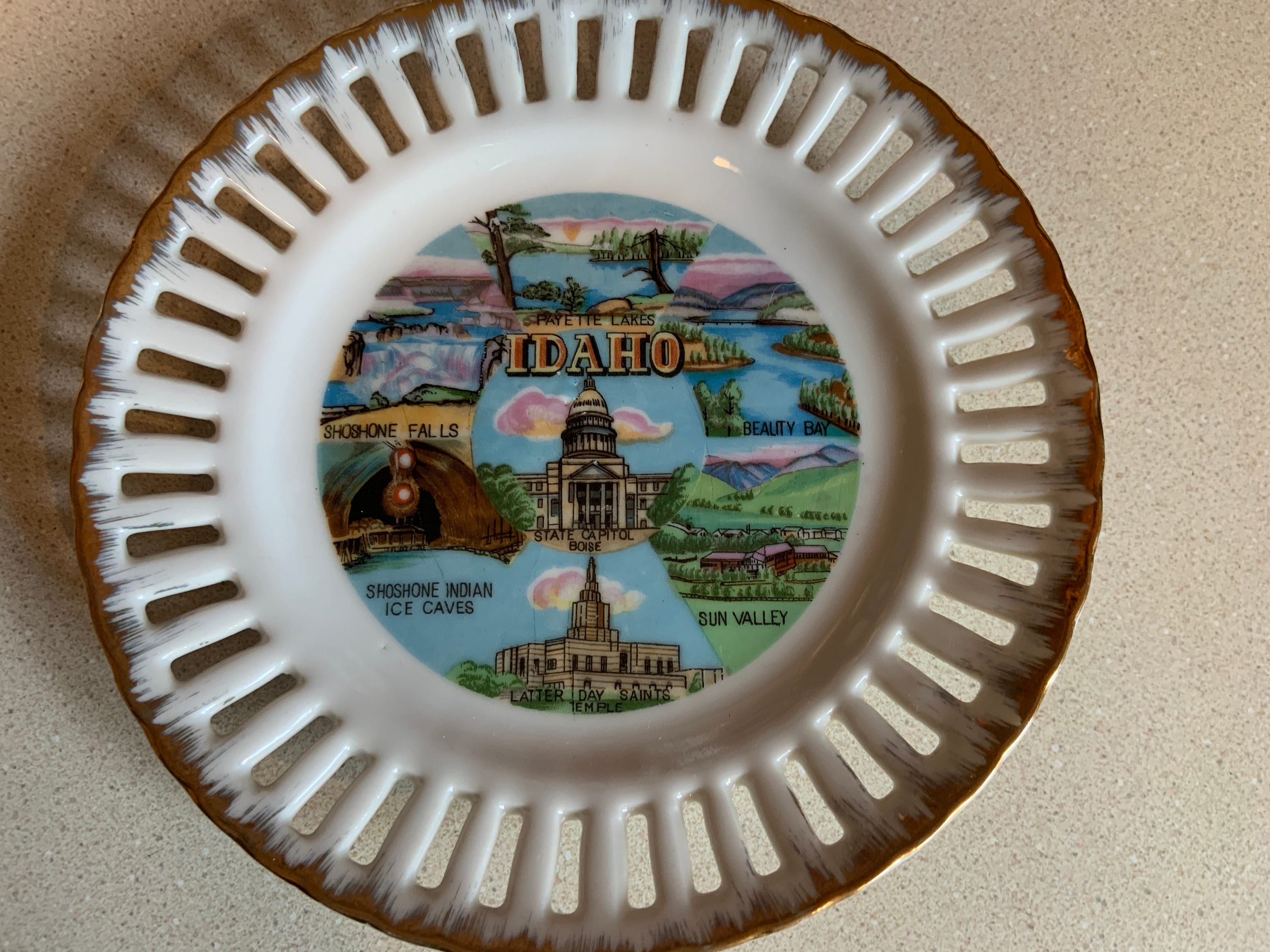 Vintage Souvenir State Plates of the West Etsy