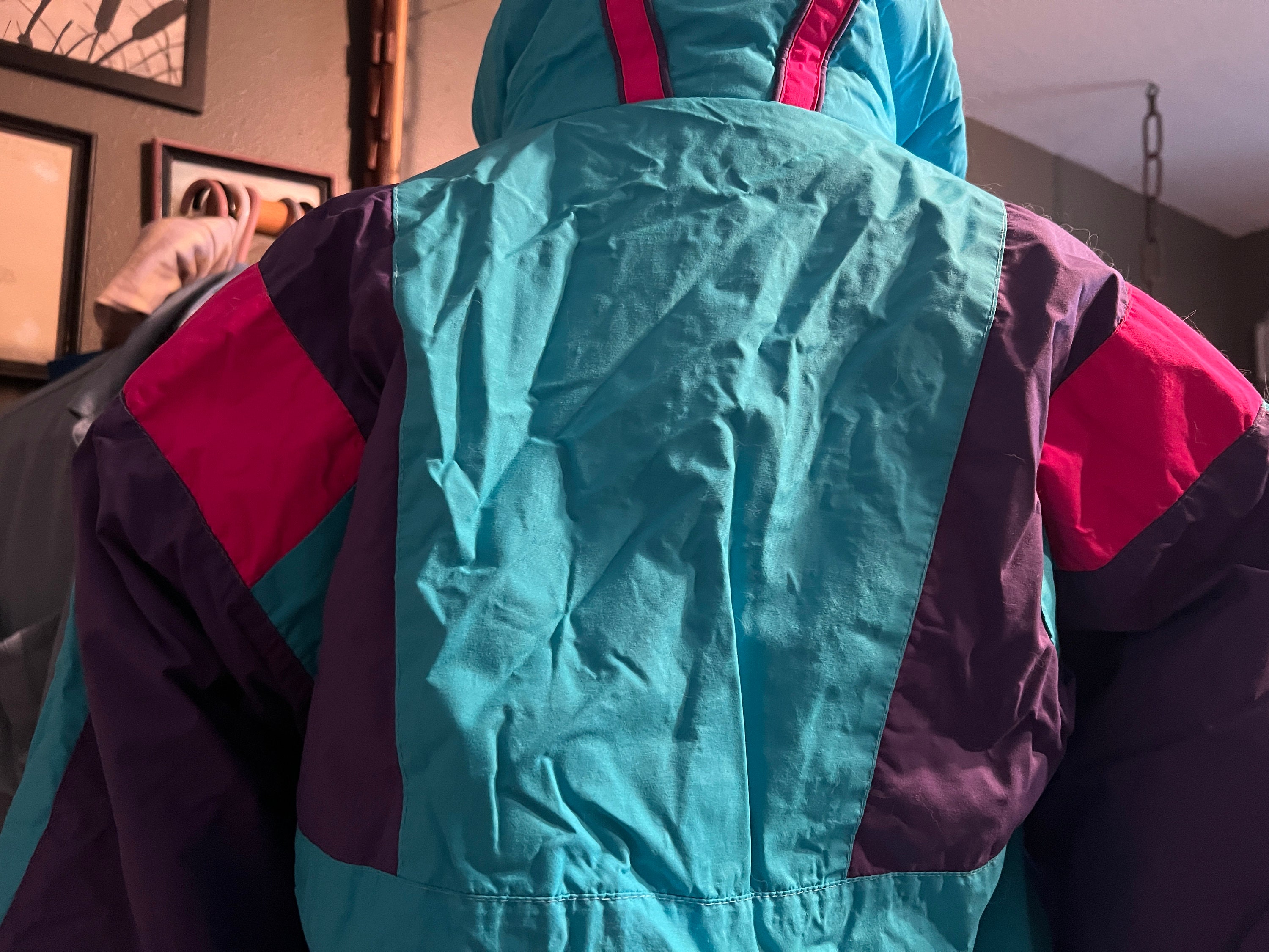 Vintage Sun Ice Color Block Ski Jacket, Poly Insulated - Etsy