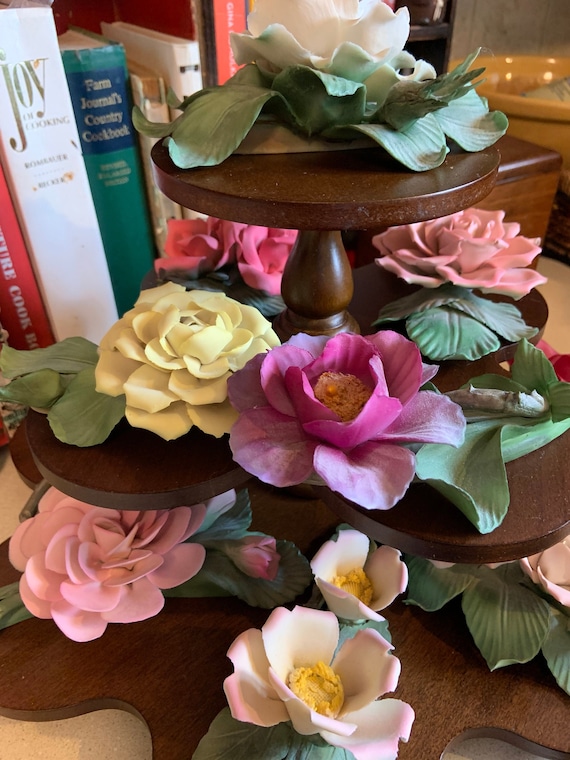 オブジェ　FRANKLIN MINT 薔薇Porcellane オブジェ FRANKLIN MINT 薔薇Porcellane＂特殊？ガラス製＂ 美術
