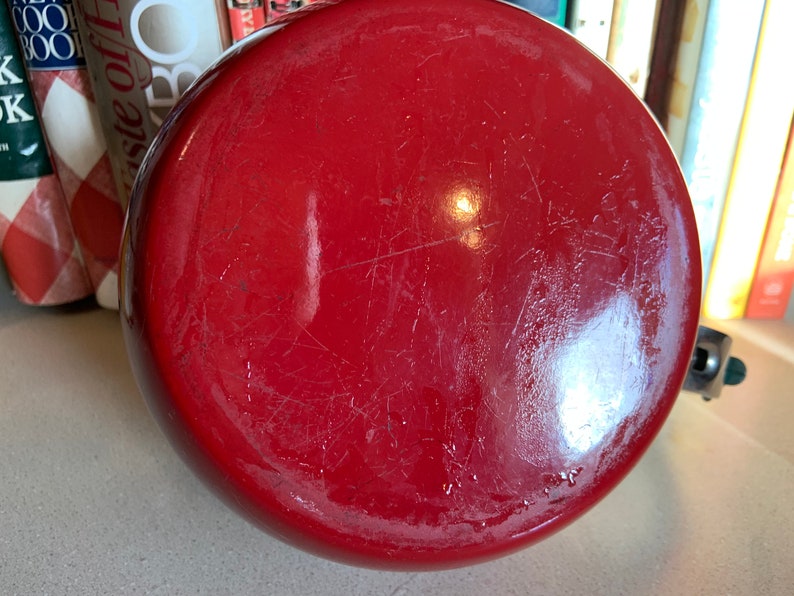 Vintage Red Delicious Apple enamel tea kettle Etsy