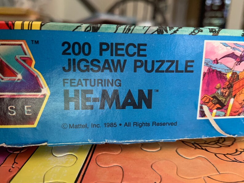 Vintage Golden 200 Piece Puzzle Master of The Universe HE-MAN image 9