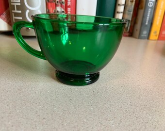 アンカーホッキング フーテッドグラス　 フォレストグリーンファイヤー アメリカ製 アンカーホッキング ファイヤーキング フォレストグリーン ガラス製品