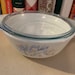 Pyrex England Blue Iris With Lid - Etsy