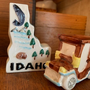 Vintage NWC Co Idaho Star Salt and Pepper Shakers