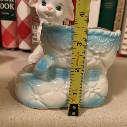 Vintage shops Collection of Nursery Planters and Lamb Figurine