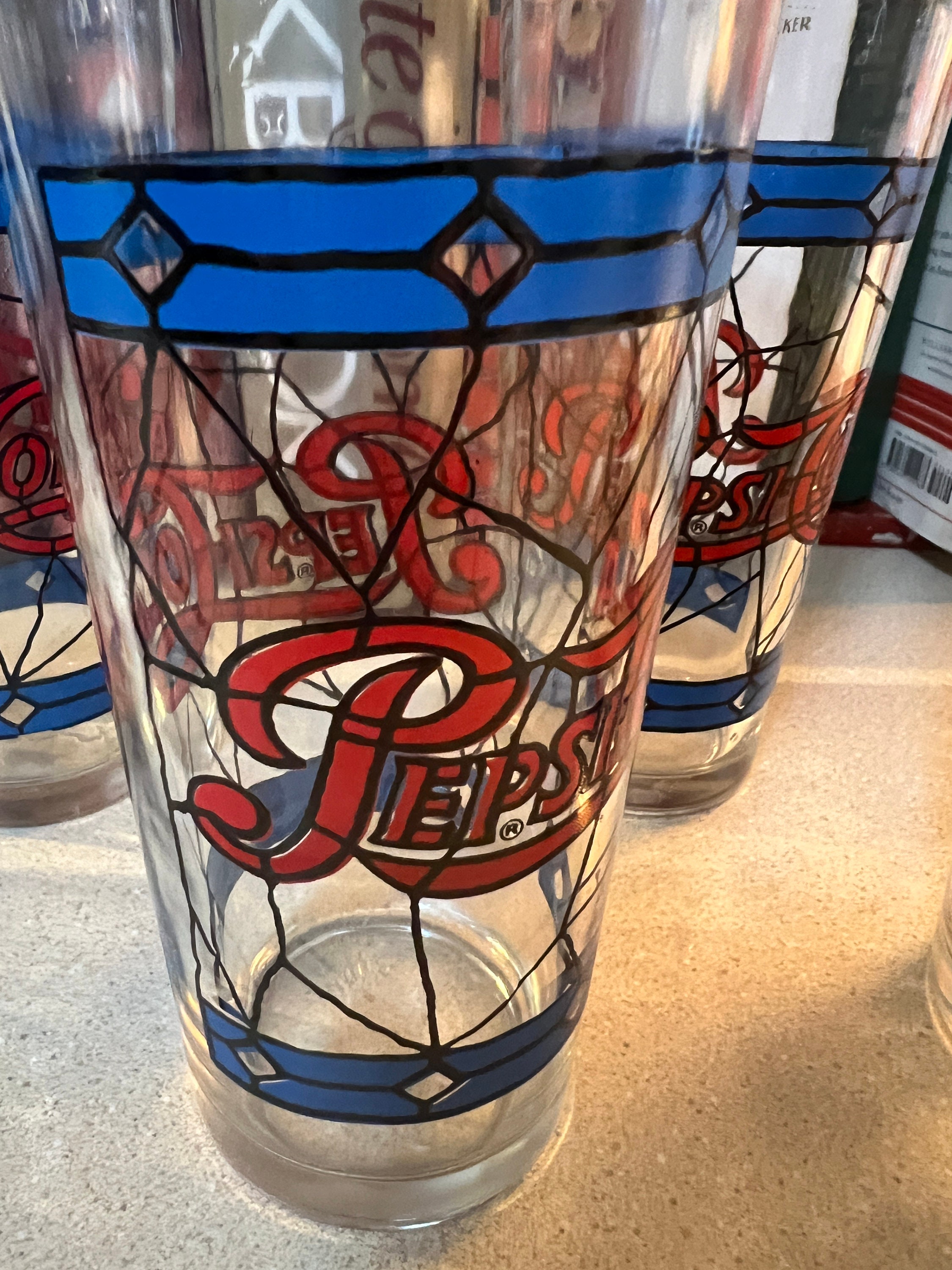 Vintage Pepsi Glasses Set of 5 - Etsy