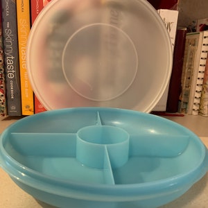 Vintage Tupperware Divided Tray with Lid