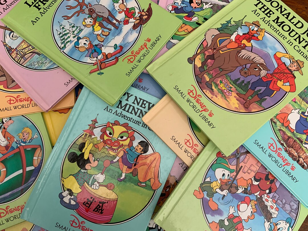 Vintage Grolier Books Disney's Small World Library - Etsy
