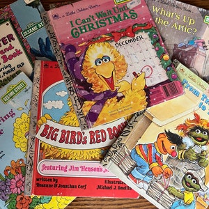 vintage Golden Books Sesame Street Divers titres