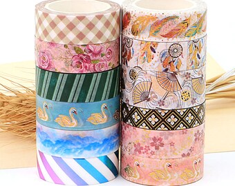 Gold foil, washi tape, adhesive, masking tape, paper crafts, scrapbook, planner, kids crafts, card making, craft supplies, journal, mystery