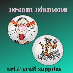Tigger, Cartoon, Winnie the Poo, Katze, Gänseblümchen, Cover minder, Nadel minder, Diamantmalerei, Stickerei, Bastelbedarf, Kunst und Handwerk, Magnete
