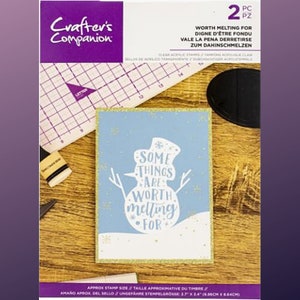 Compañero del artesano, Acrílico transparente, Extravagante, Sello, silicona, muñeco de nieve, invierno, Navidad, suministros para manualidades, creación de tarjetas, medios mixtos, manualidades con papel, arte