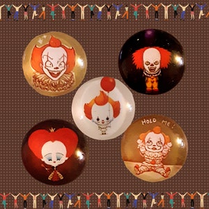 Gruselig, Clowns, Pennywise, Halloween, Steven King, Cartoon, Cover minder, Nadelhalter, Bastelbedarf, Diamantmalerei, Stickerei, evil
