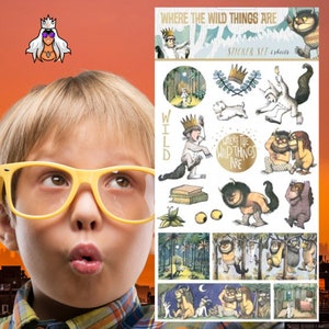 Wilde dingen, papier, huis, decoratief, stickers, verbeelding, officieel gelicentieerd, scrapbooking, journaling, planning, knutselbenodigdheden, uniek, kinderen