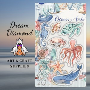 Timbri, racconto dell'oceano, Craft Consortium, vita marina, artigianato di carta, creazione di biglietti, album, tecniche miste, timbri polimerici, Clare Gray, inchiostro, pennarelli, acquerelli