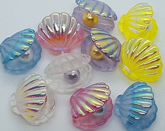 Sea shells with pearl cover/needle minder
